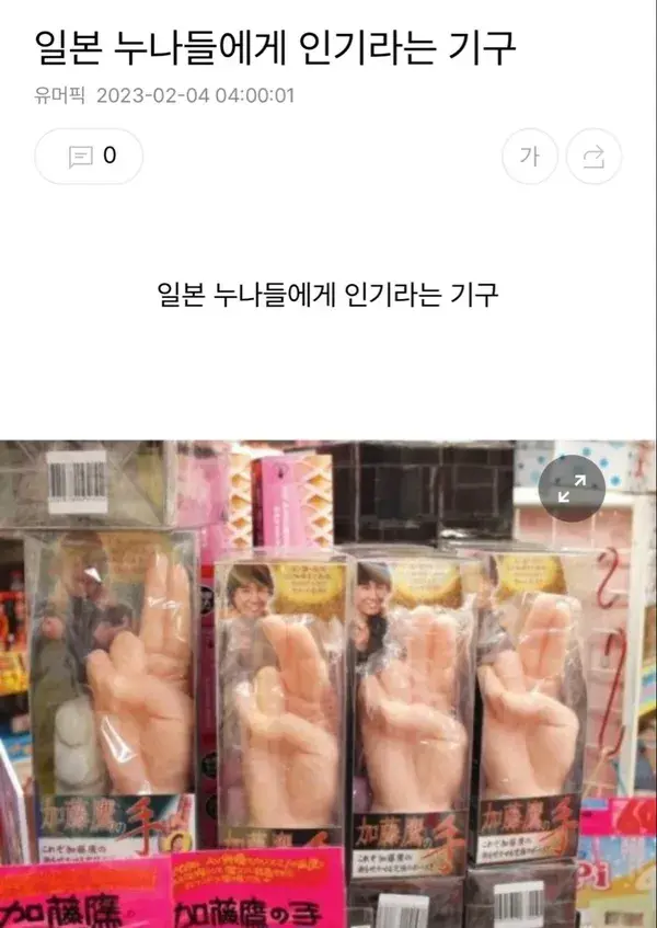 일본 누나들에게 인기라는 기구