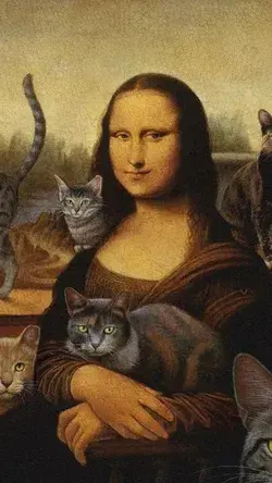 Our kind of Mona Lisa! 😺👌🐈