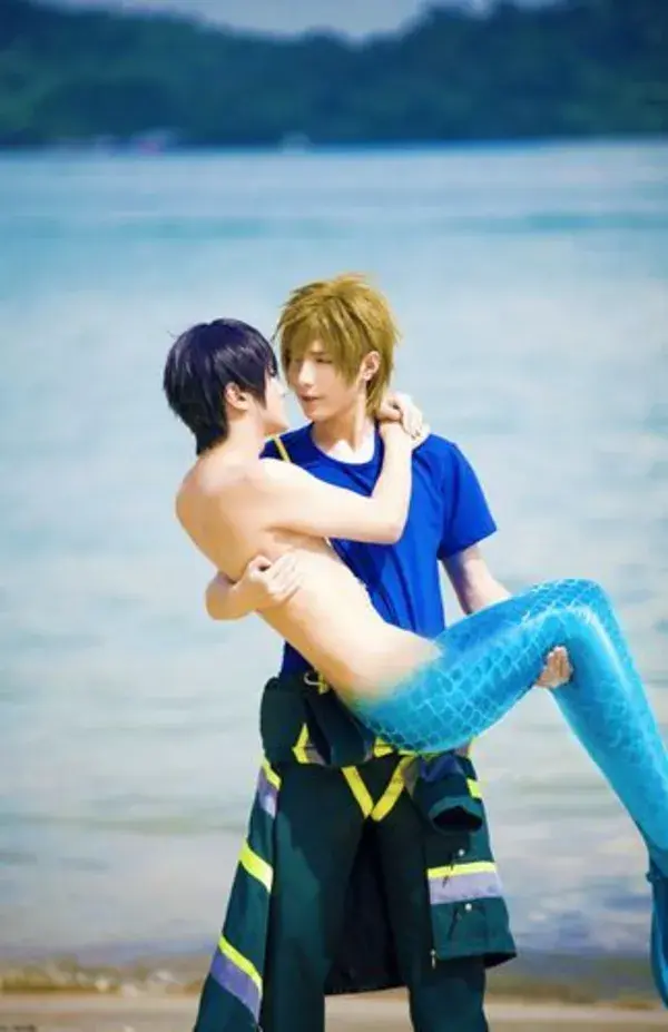 Mermaid Haruka and Fireman Makoto by Little-evil137 on DeviantArt