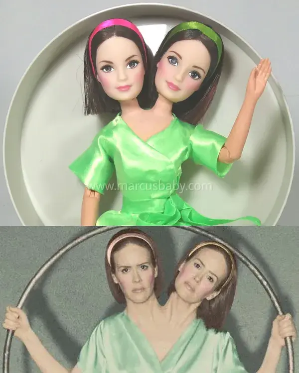 American Horror Story: Freak Show - Bette and Dot Tattler doll by Marcus Baby