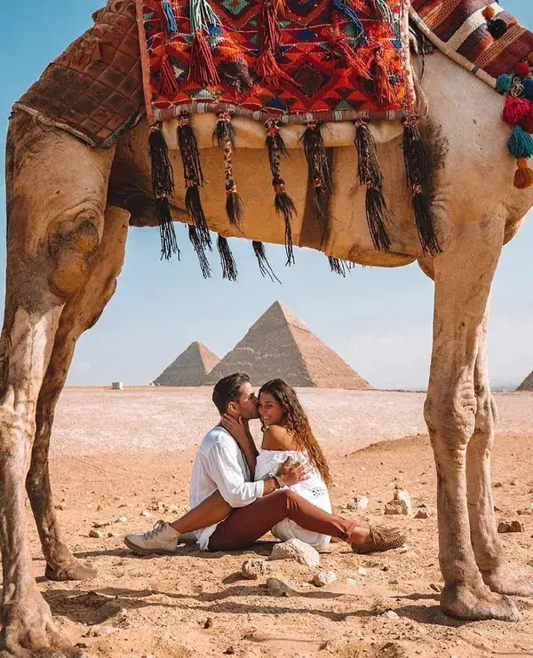 The Great Pyramid of Giza, Cairo, Egypt Elopement