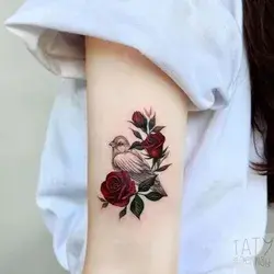 Color ful Rose Tattoo