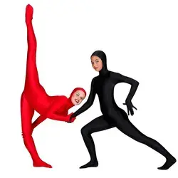 Speerise Children Face Open Black Zentai Kids Suits One Piece Tights Full Body Boys Lycra Spandex...