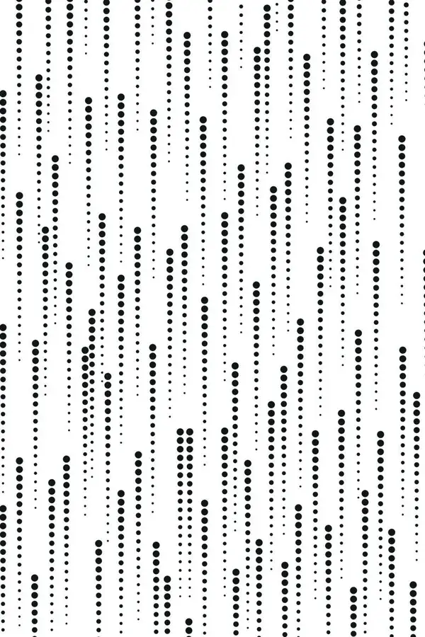 Seamless black dotted halftone lines pattern
