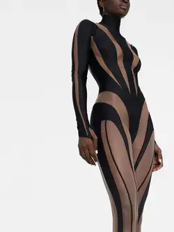 MUGLER Eco Sport lycra jumpsuit - 38