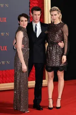 Claire Foy, Matt Smith, and Vanessa Kirby 