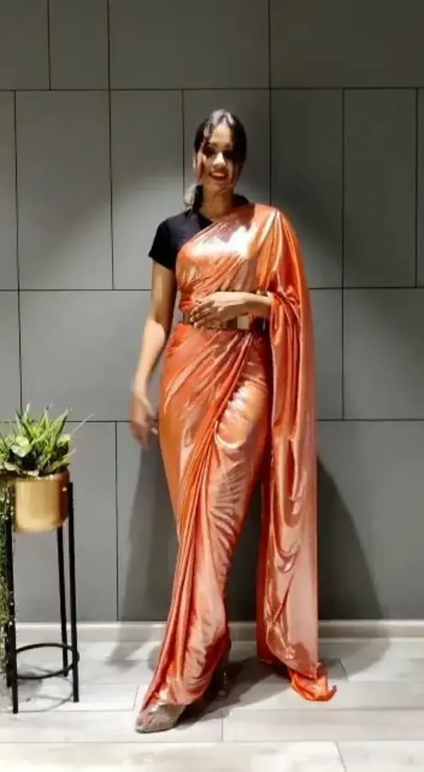 Silk one minute saree | 1min saree | Green Readymade saree | readymade saree | #1minsaree