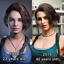 Jill valentine then and now