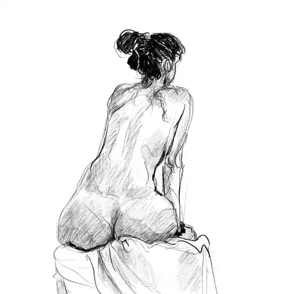 Life drawing with Brazilian model Mariana.