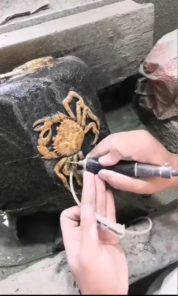 Self made stone crab crafts#36