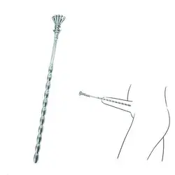 USD$19.99 Fake piercing Stainless steel Urethral catheter stick Sex toy penis vaginal urethral dilator couple flirting masturbation septum