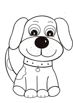 dog line art