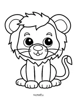 Printable Lion Coloring Pages – 30 Sheets