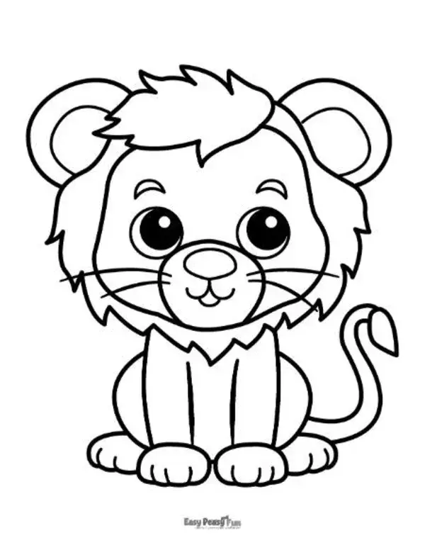Printable Lion Coloring Pages – 30 Sheets