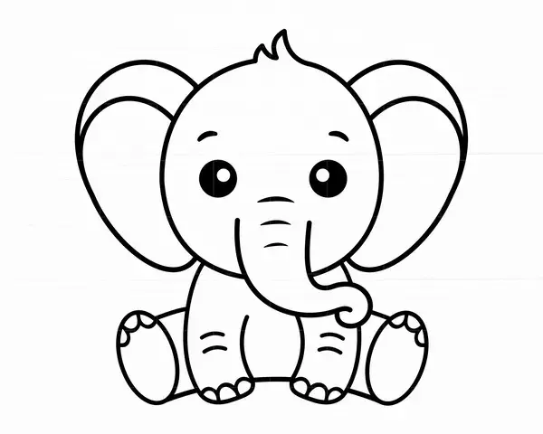 Baby Elephant Svg Animal Svg Baby Shower Svg Cute Elephant Svg Files for Cricut Animal Silhouette Sweet Elephant Svg Digital Download