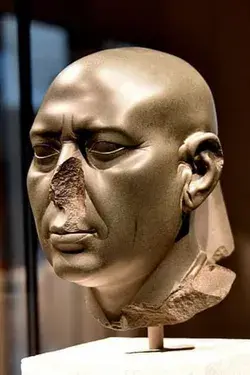 Why do Egyptian statues have broken noses?