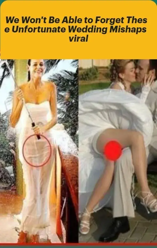 We Won't Be Able to Forget These Unfortunate Wedding Mishaps