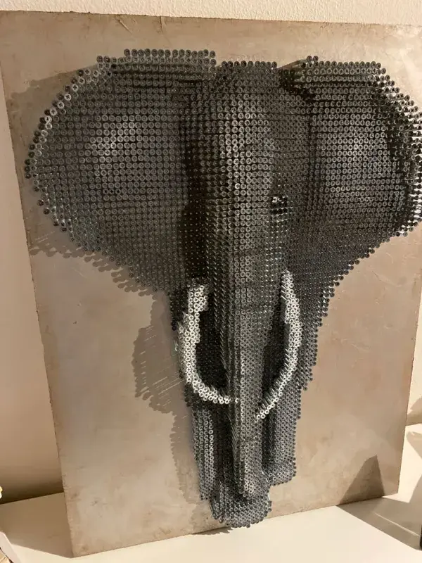 Screw art - Elephant