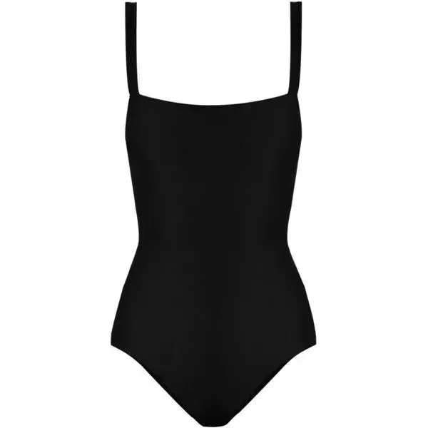 Skinny Black One-piece Swimsuit XL-Black