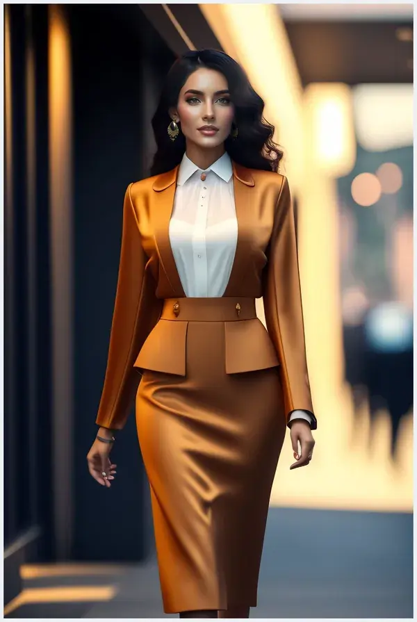 Photo Of Young Woman Going To Office | Suit And Skirt For Women