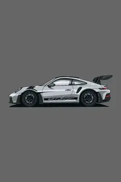 911 GT3 RS 992 Draw Poster