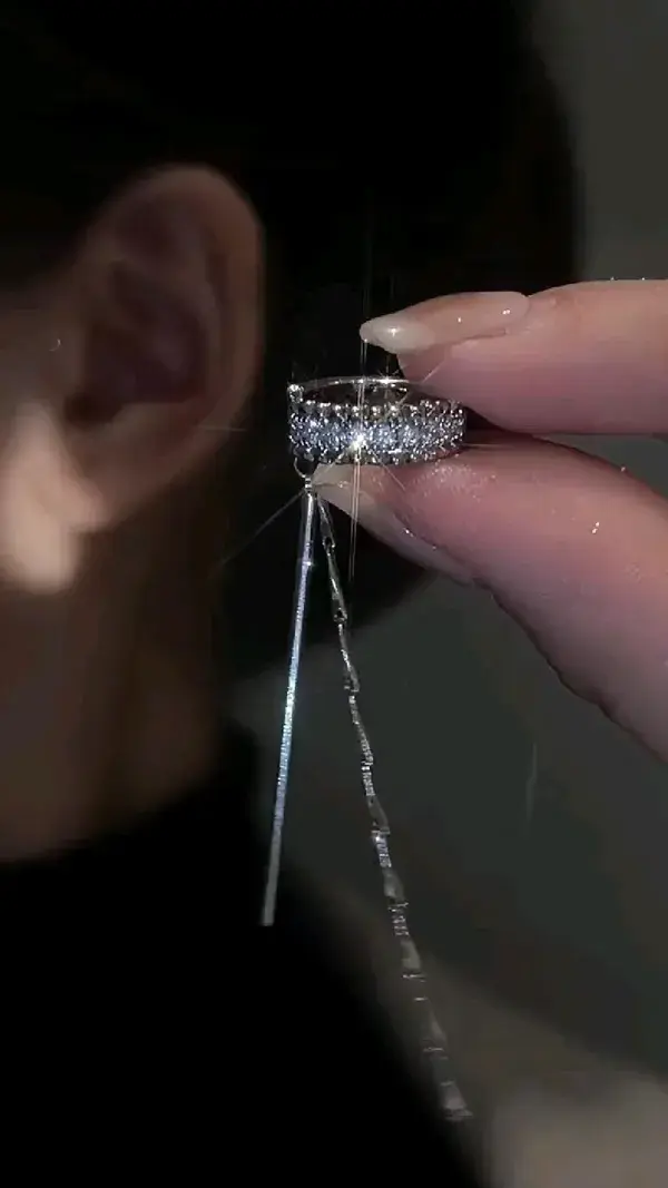 silver Earcuffs earrings