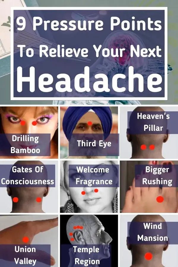 Use These 9 Pressure Points To Relieve Your Next Headache