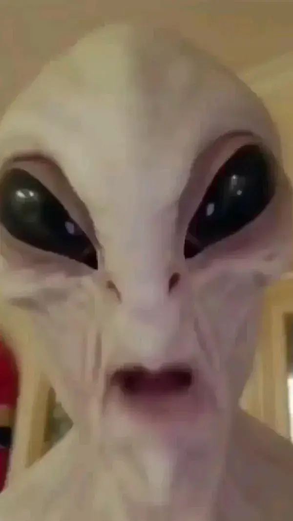 👽Guy in a mask or real Alien? Drop a comment 💭