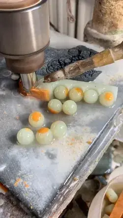 Production of stone beads