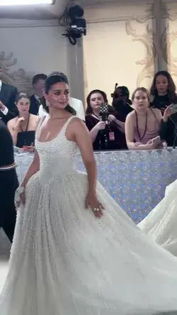 Celebrity Red Carpet Looks: Alia Bhatt Wore a Pearly White Ball Gown to the Met Gala
