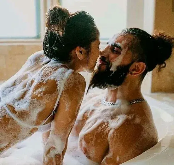 Hot water and hot couple