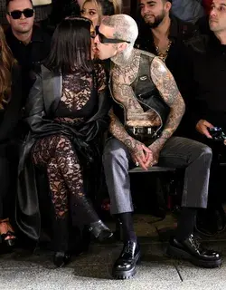 Kourtney Kardashian and Travis Barker Make Out in Their Black Tie Best at Landon Barker's Birthday