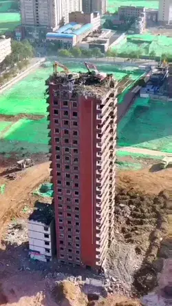 Building Demolition, China @civilengineeringdiscoveries