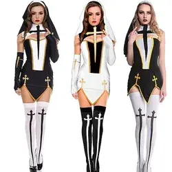 Nurse Nun Cosplay Costume Party Costume Masquerade Adults' Women's Outfits Cosplay Sexy Costume Performance Party Halloween Halloween Masquerade Easy Halloween Costumes