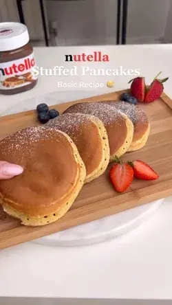 Nutella Stuffed Pancakes 🫶😋