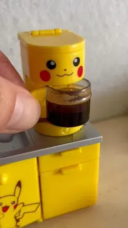 Tiny Pikachu coffee machine