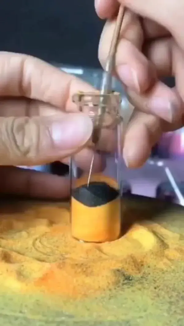 Sand Art In Tiny Bottle