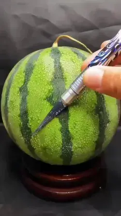 Watermelon carving 🍉