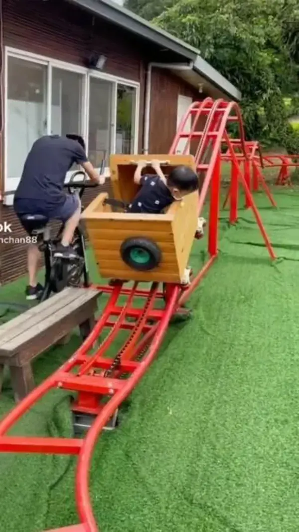 Funny Roller Coaster Ride Kid