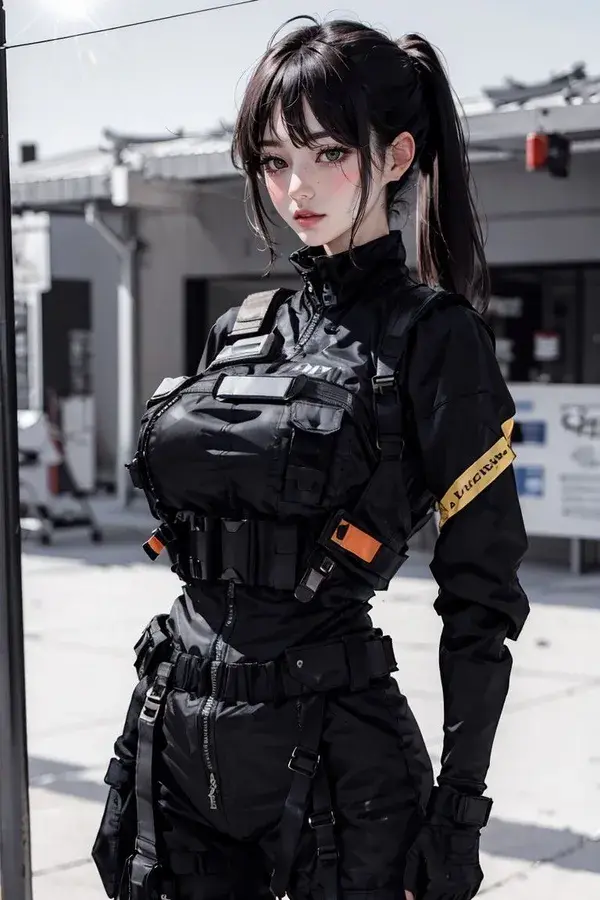 Cute Girl / Tactical Suit