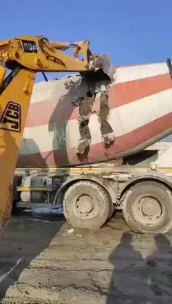 JCB VS Cement Mixer