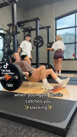 Gym Bestie Catches You Slacking