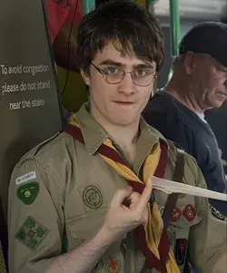 Daniel Radcliffe holding a condom? 😧