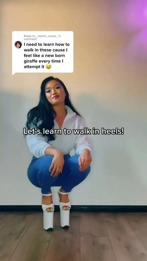 Let's Learn To Walk In Heels🤣