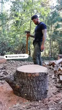 Splitting Wood With Axe Accuracy Text 🪓