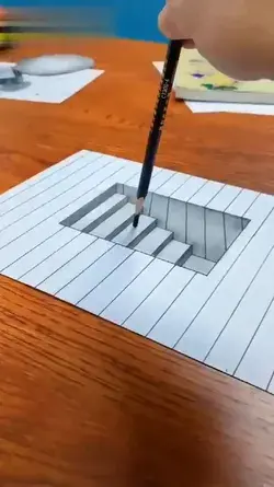 How To Draw 3D Stairs