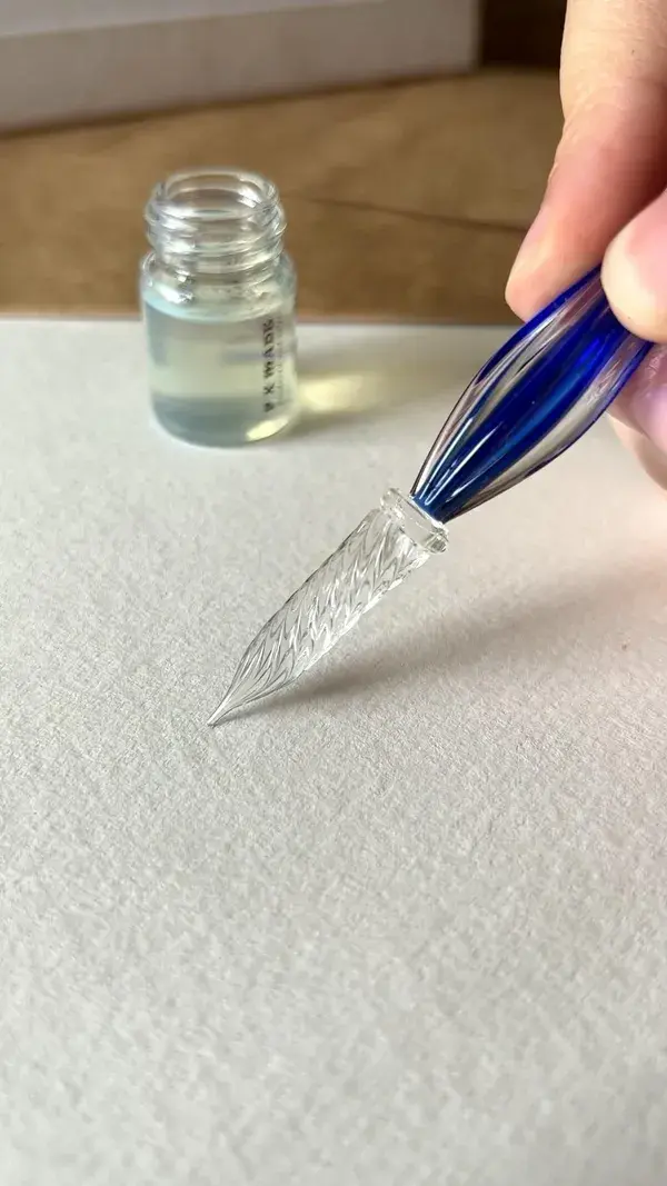 Glass Dip Pen Lettering | Glow Ink