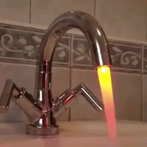 LED Colorful Glow Faucet Light