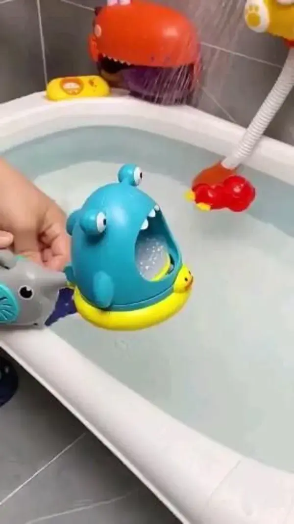 Cute baby bubble machine