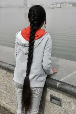 Beautiful long thick black braid